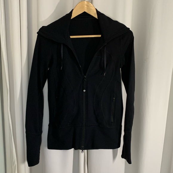Lululemon Black Hooded Jacket - Picture 2 of 3